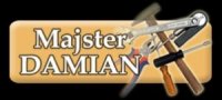 Logo firmy Majster Damian - usługi budowalne i remonty wnętrz