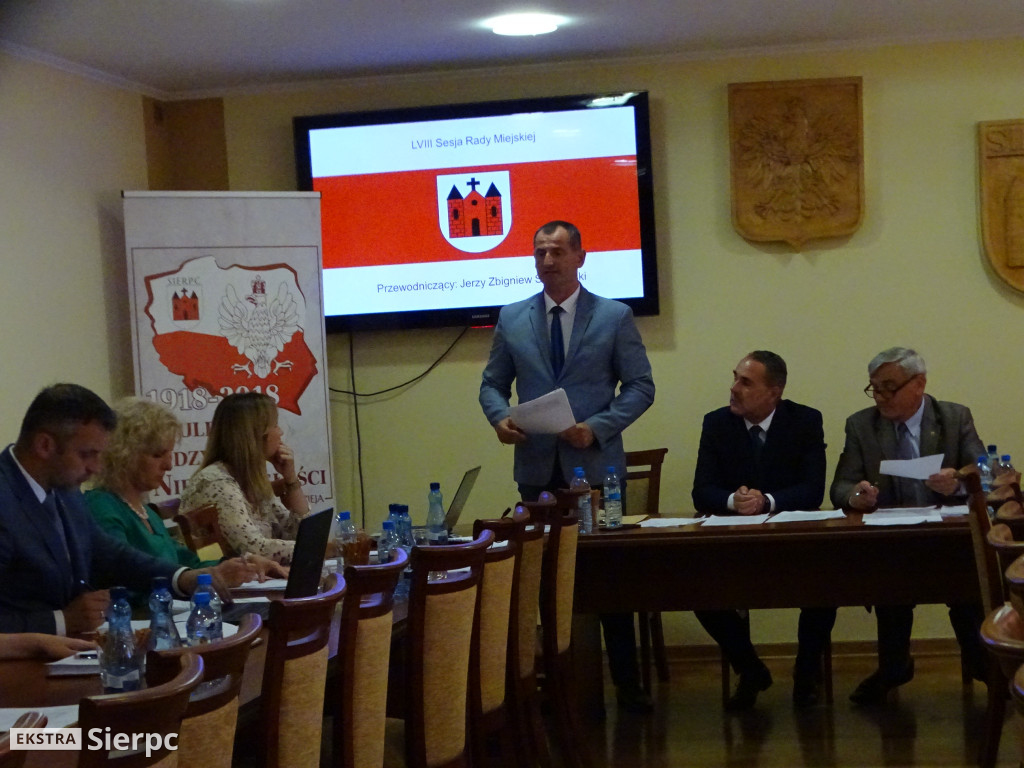 58. sesja Rady Miejskiej w Sierpcu