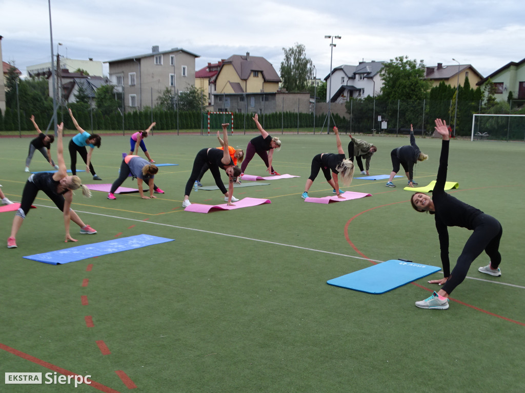 Fitness pod chmurką