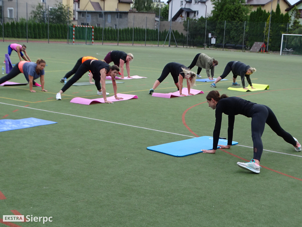 Fitness pod chmurką