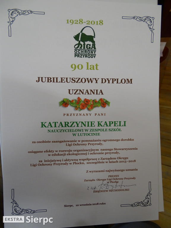 90 lat  Ligi Ochrony Przyrody