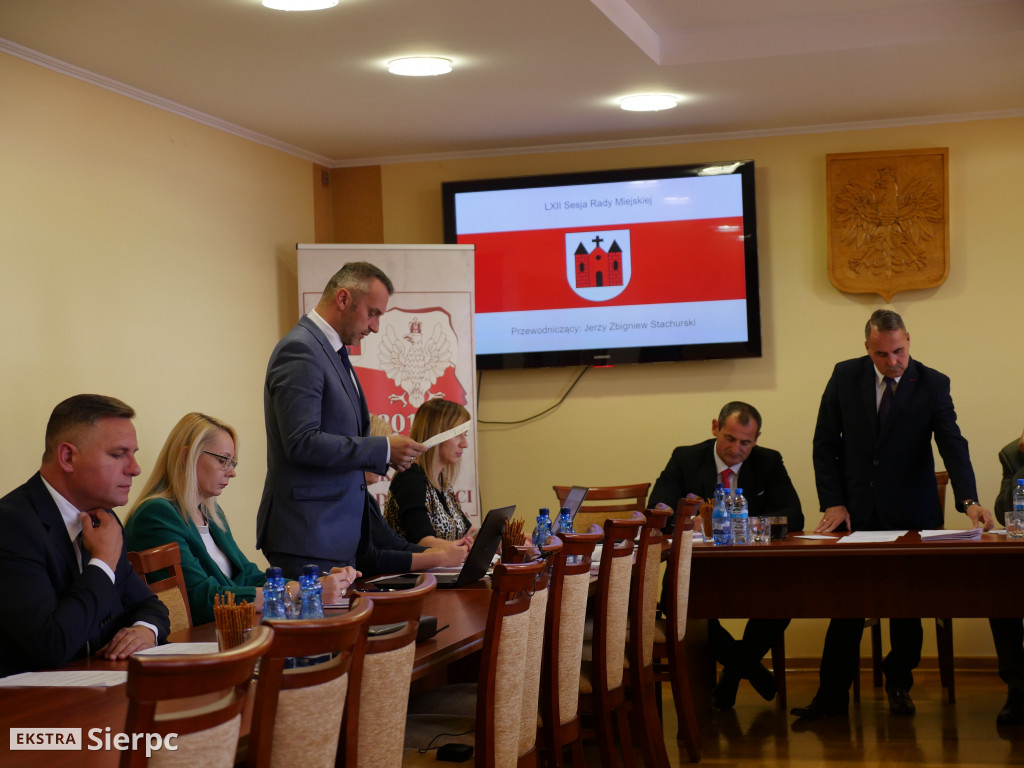 62. sesja Rady Miejskiej