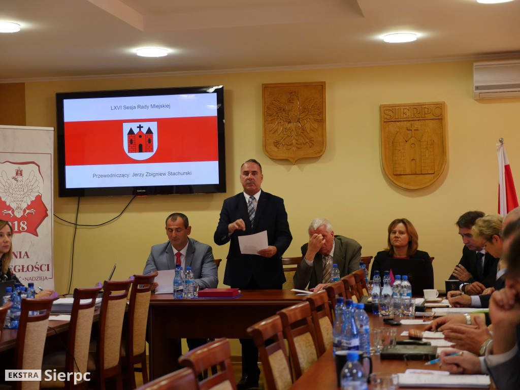 66. sesja Rady Miejskiej w Sierpcu