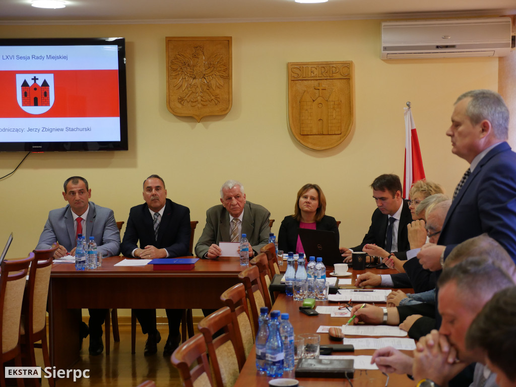 66. sesja Rady Miejskiej w Sierpcu
