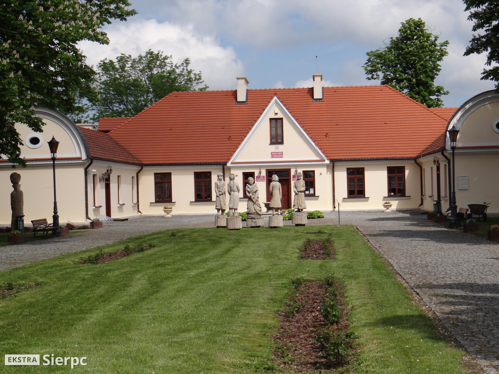 Kwitnące kasztanowce w Rościszewie