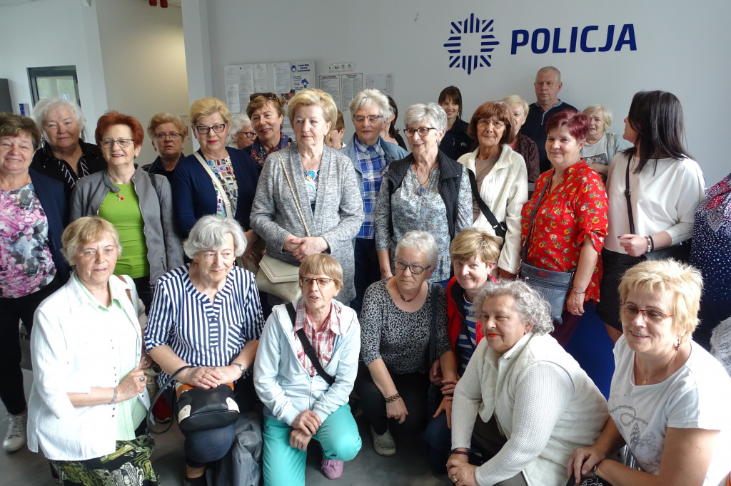 Klub Senior+ z wizytą na policji