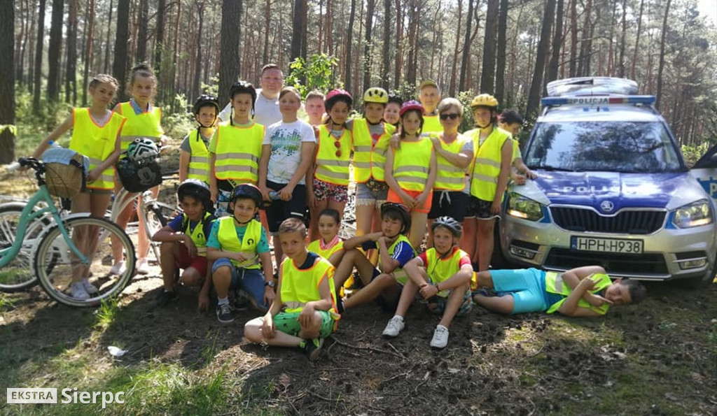 Rowerowy rajd uczniów z Osieka