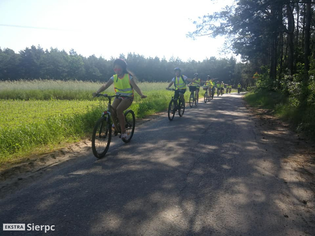 Rowerowy rajd uczniów z Osieka