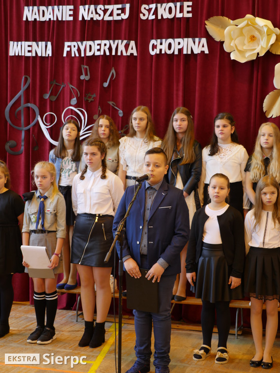 Nadanie imienia szkole w Rościszewie