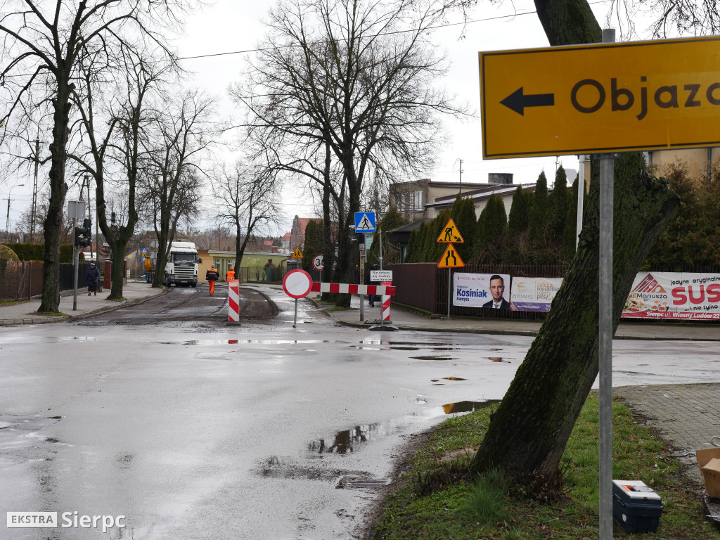 Remont ulicy Konstytucji 3 Maja w Sierpcu