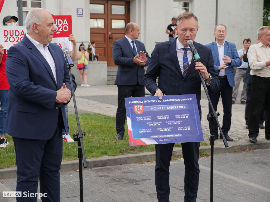Wizyta wicepremiera Jacka Sasina w Sierpcu