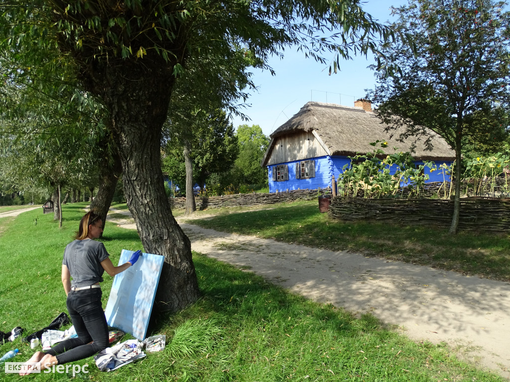 Plener w sierpeckim skansenie