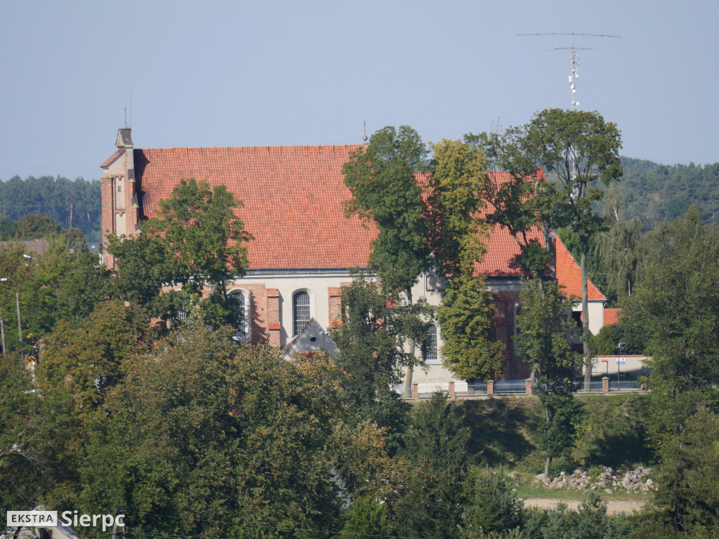 Sierpc widziany z dachu bloku