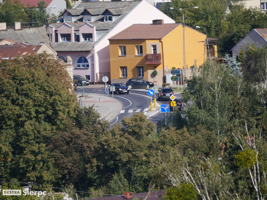 Sierpc widziany z dachu bloku