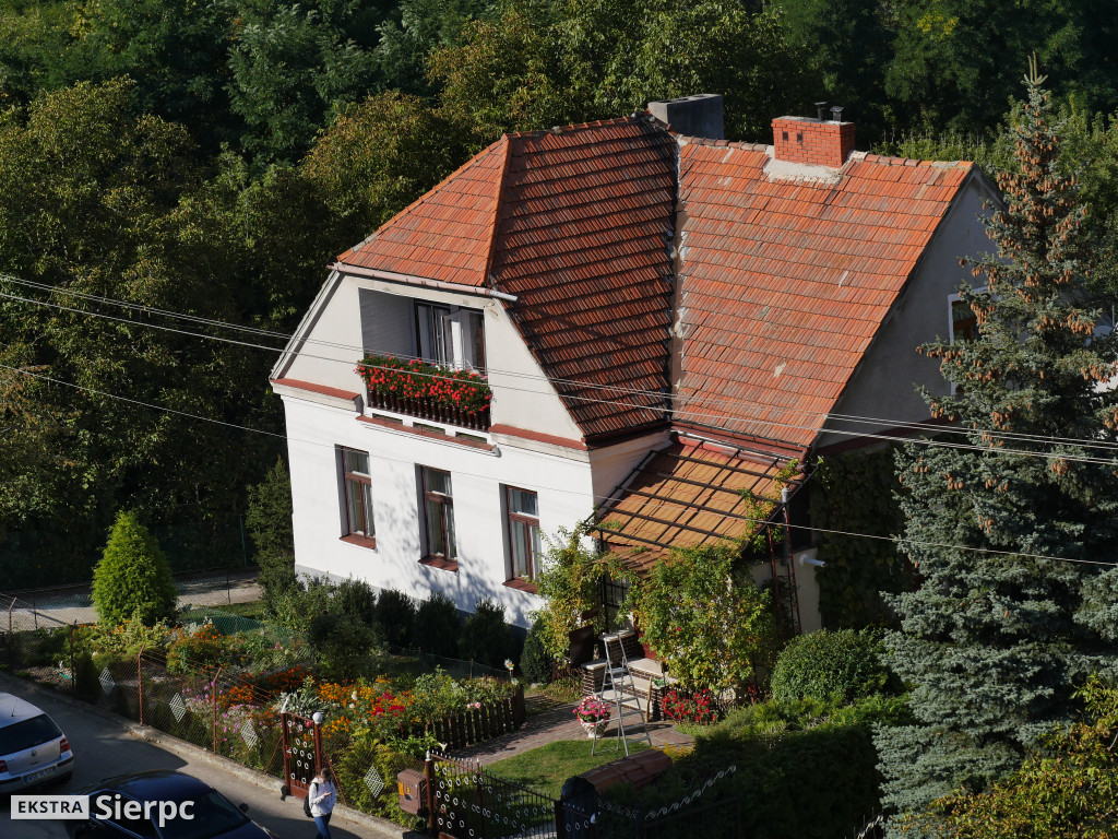 Sierpc widziany z dachu bloku