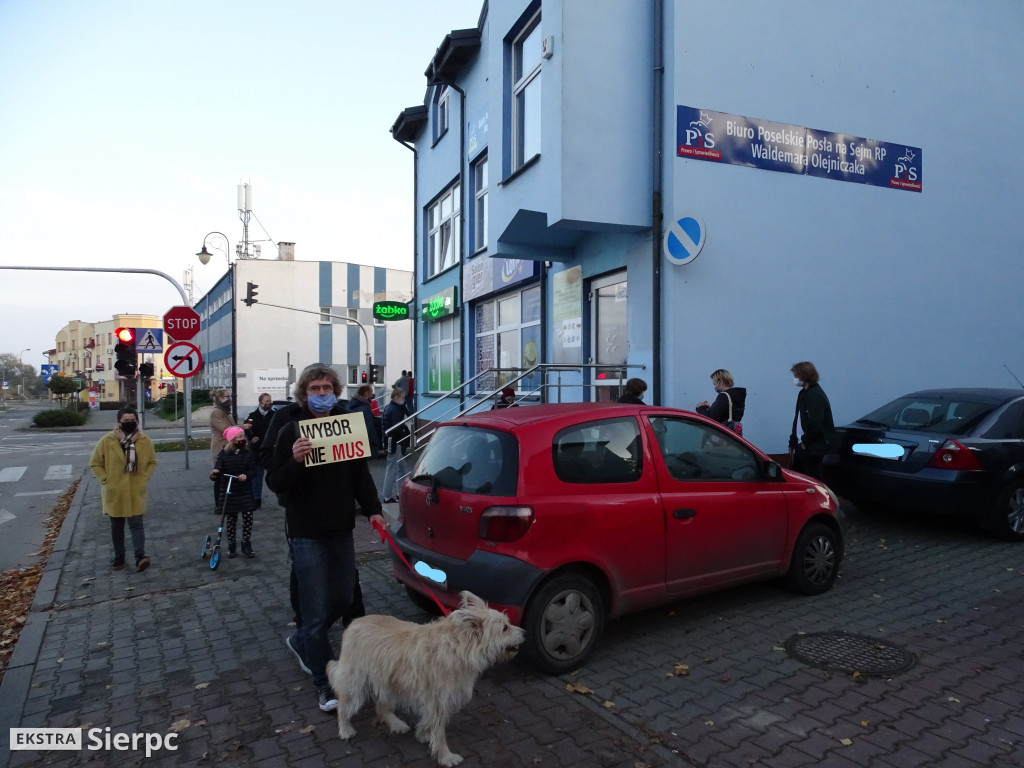 Protest mieszkańców Sierpca