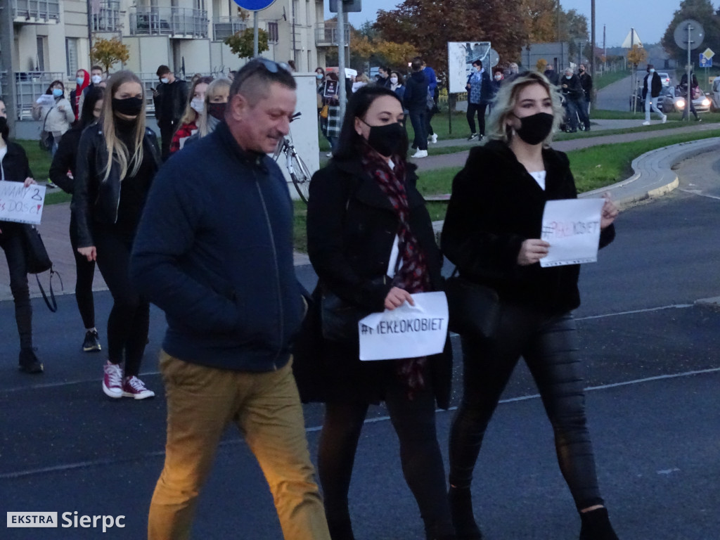 Protest w Sierpcu - blokada na rondzie