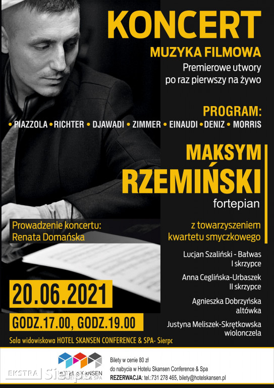 Przygotowania do koncertu Maksyma Rzemińskiego