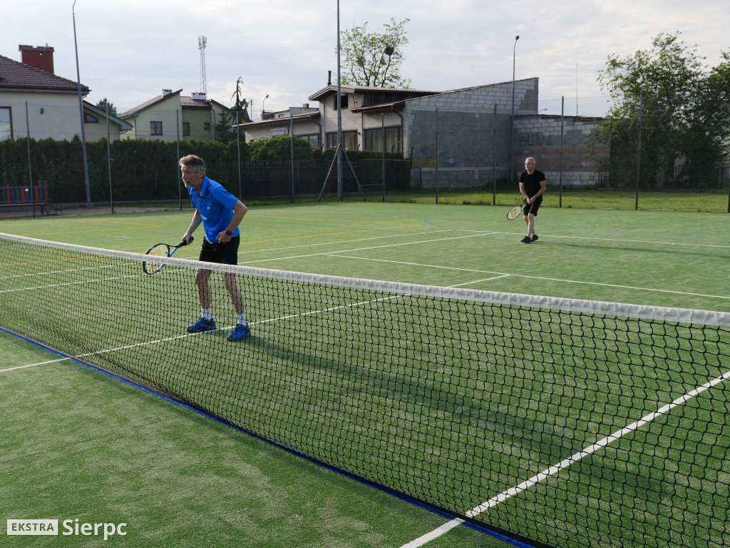 Trening tenisowy  z udziałem Maksyma Rzemińskiego