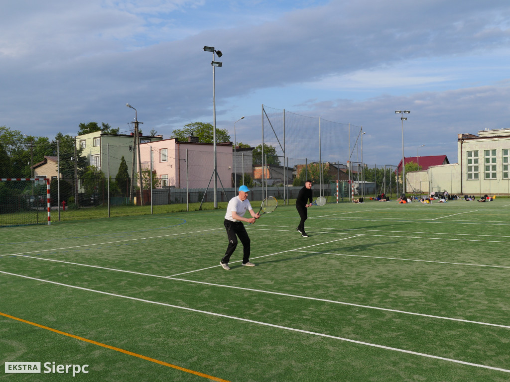 Trening tenisowy  z udziałem Maksyma Rzemińskiego