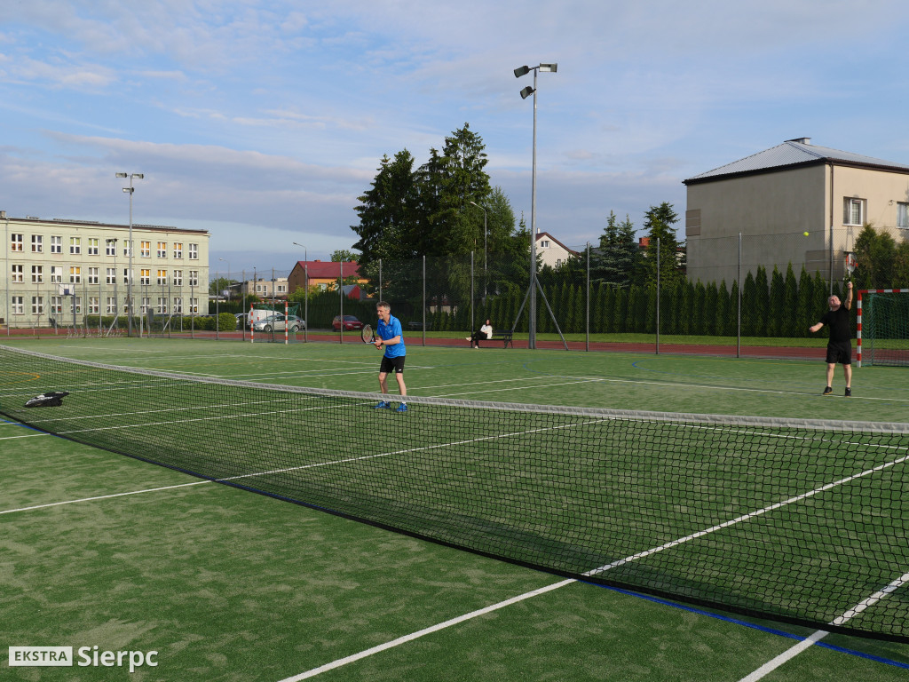 Trening tenisowy  z udziałem Maksyma Rzemińskiego