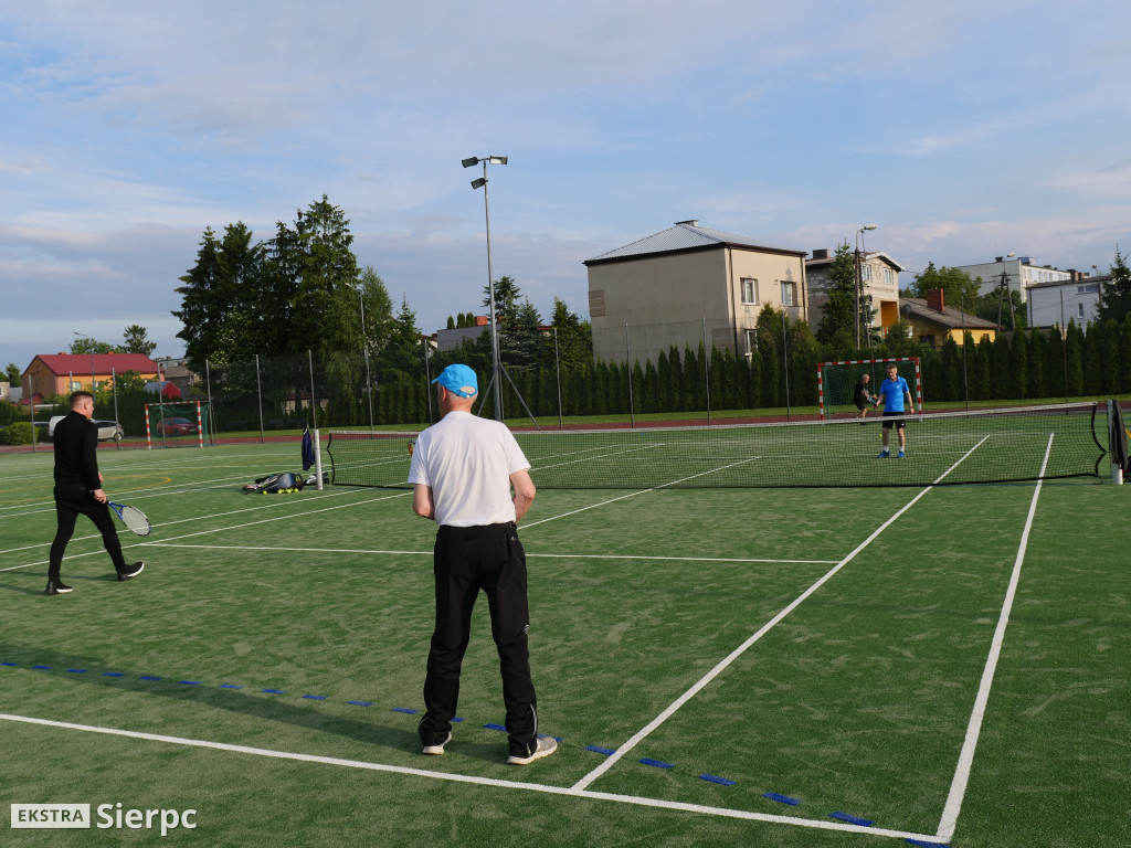 Trening tenisowy  z udziałem Maksyma Rzemińskiego
