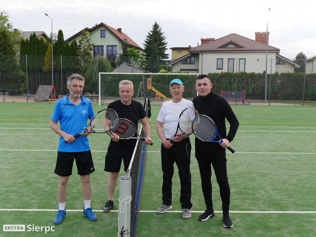 Trening tenisowy  z udziałem Maksyma Rzemińskiego