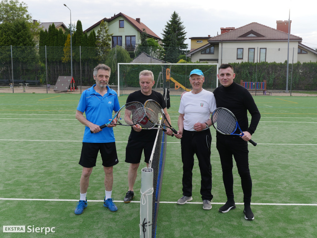 Trening tenisowy  z udziałem Maksyma Rzemińskiego