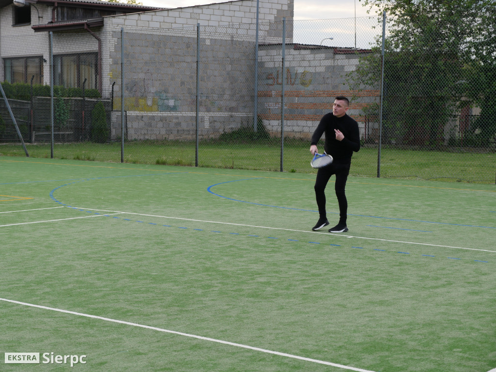 Trening tenisowy  z udziałem Maksyma Rzemińskiego