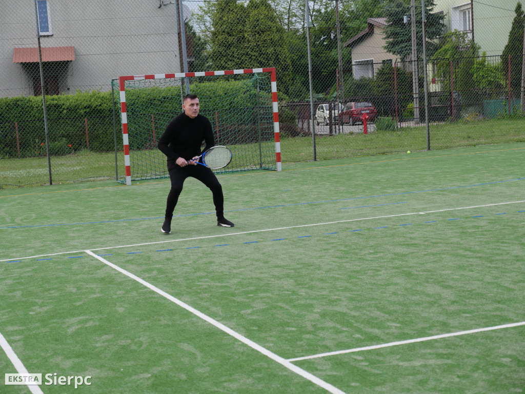 Trening tenisowy  z udziałem Maksyma Rzemińskiego