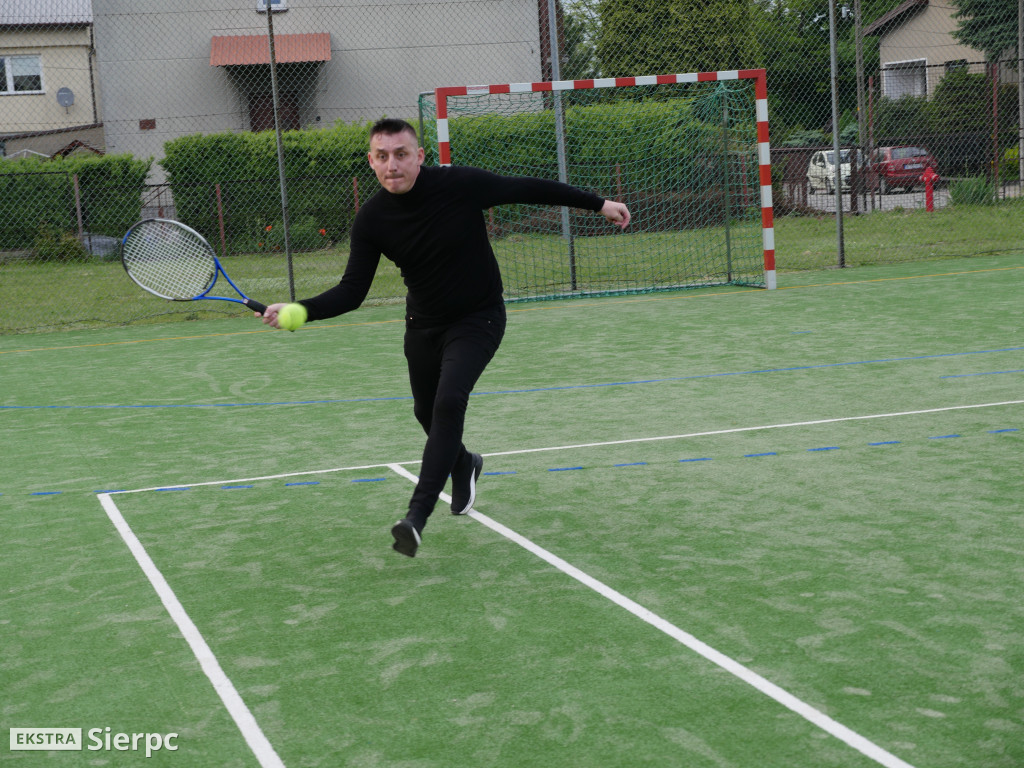 Trening tenisowy  z udziałem Maksyma Rzemińskiego