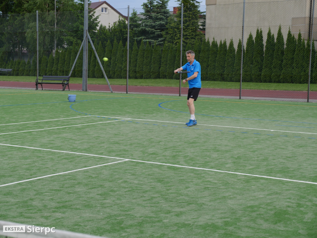 Trening tenisowy  z udziałem Maksyma Rzemińskiego