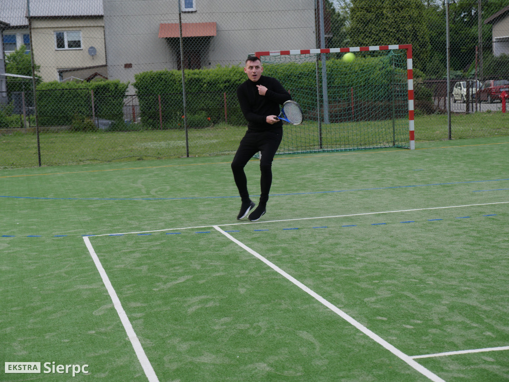 Trening tenisowy  z udziałem Maksyma Rzemińskiego