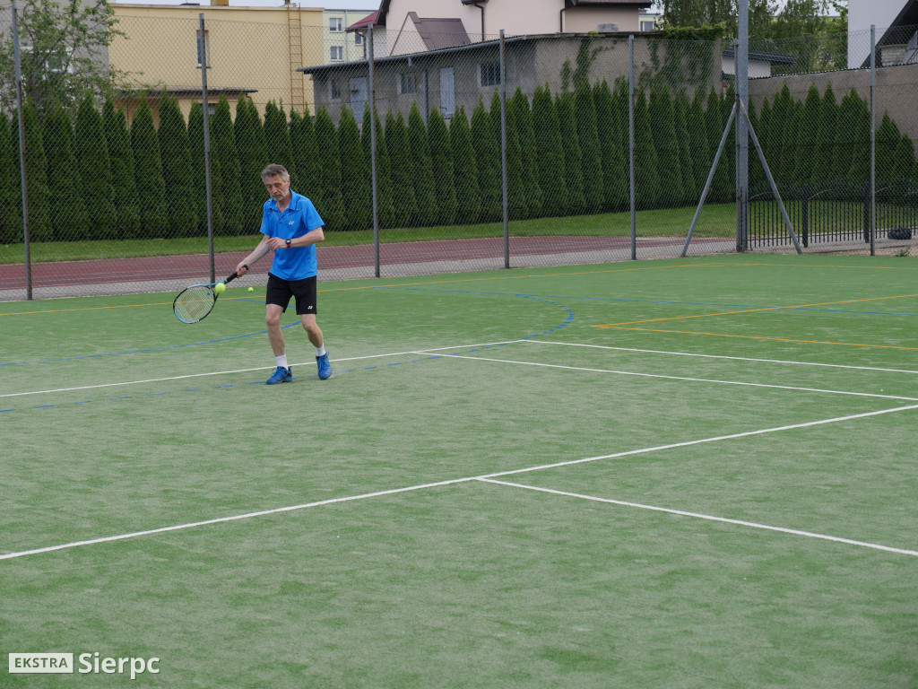 Trening tenisowy  z udziałem Maksyma Rzemińskiego