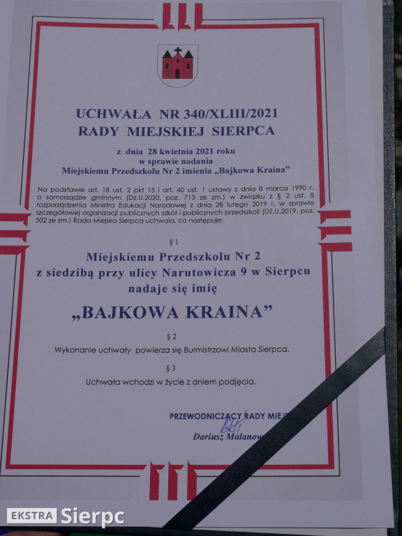 Nadanie imienia MP nr 2 w Sierpcu
