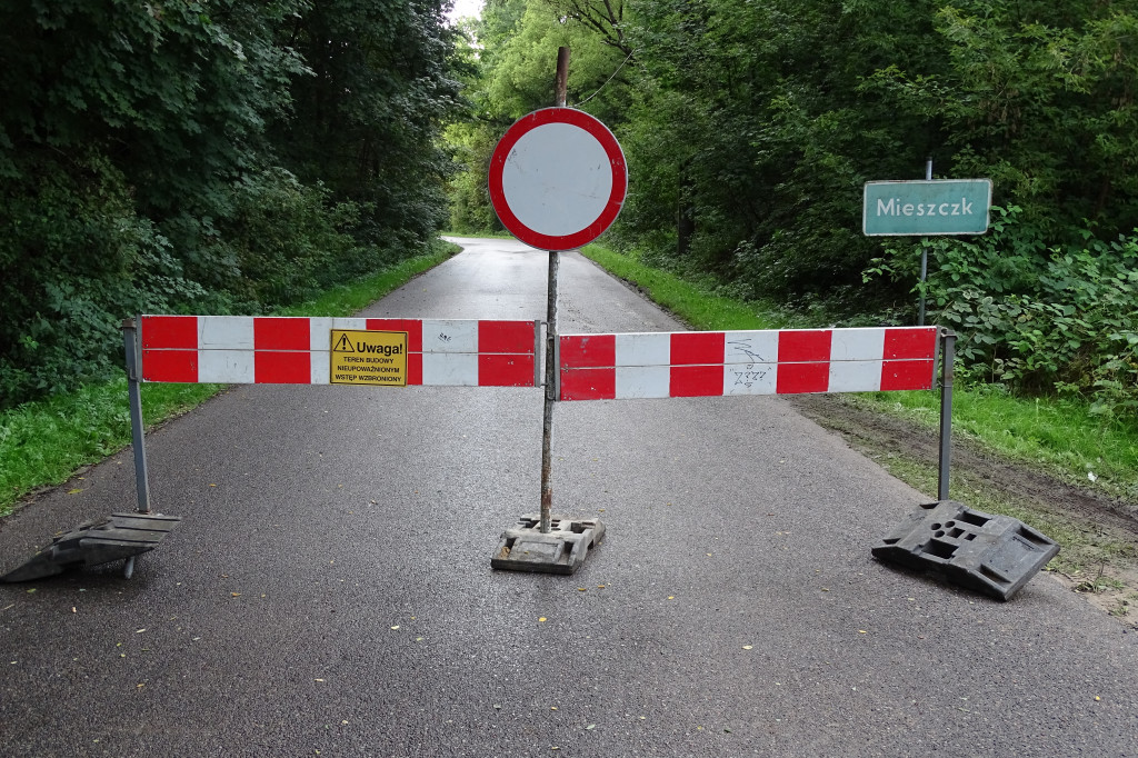 Remont mostu w Mieszczku