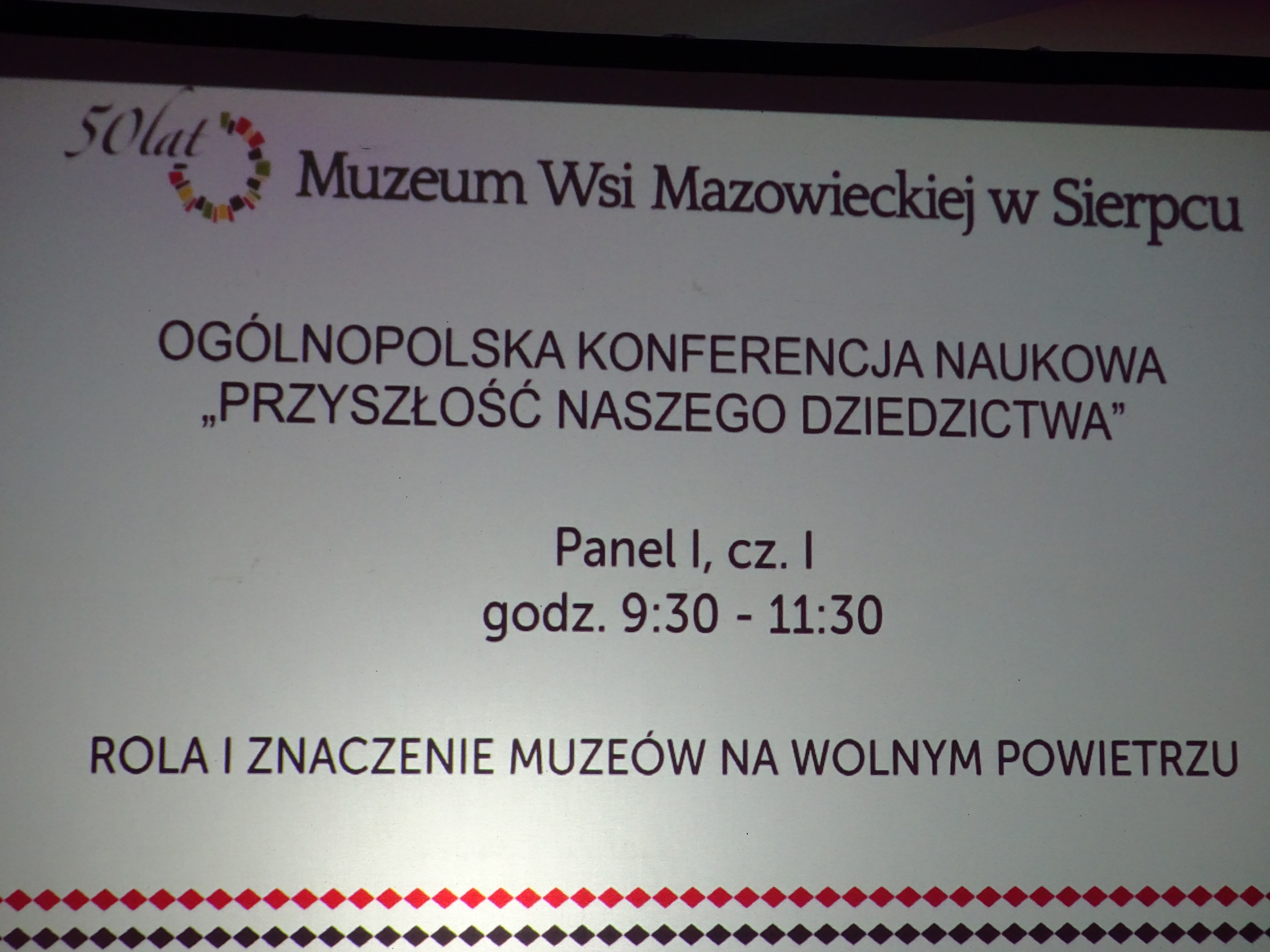 Konferencja w skansnie