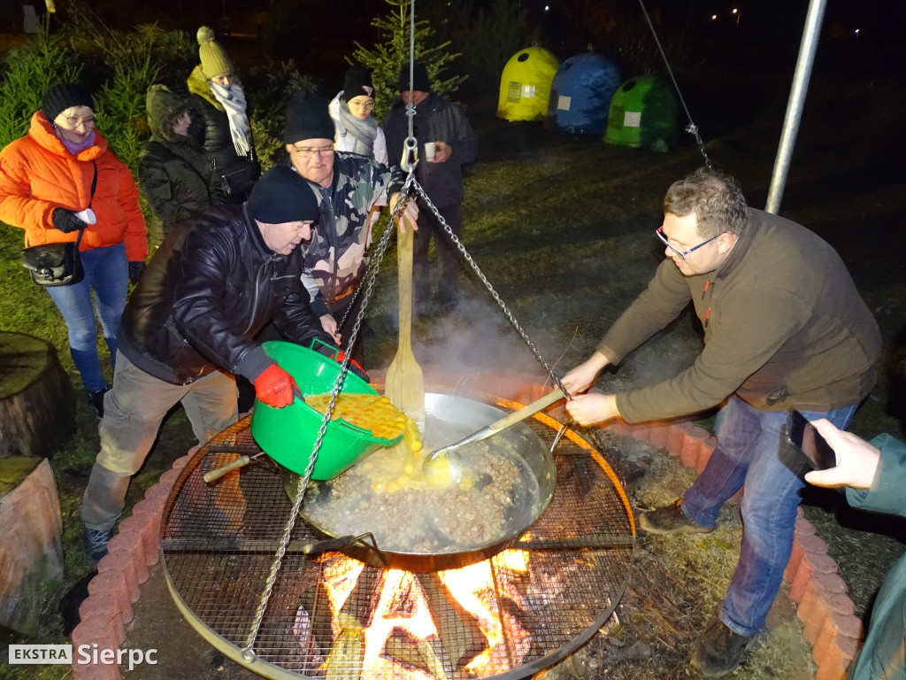 Palenie choinki na Zatorzu