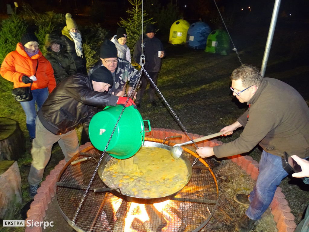 Palenie choinki na Zatorzu