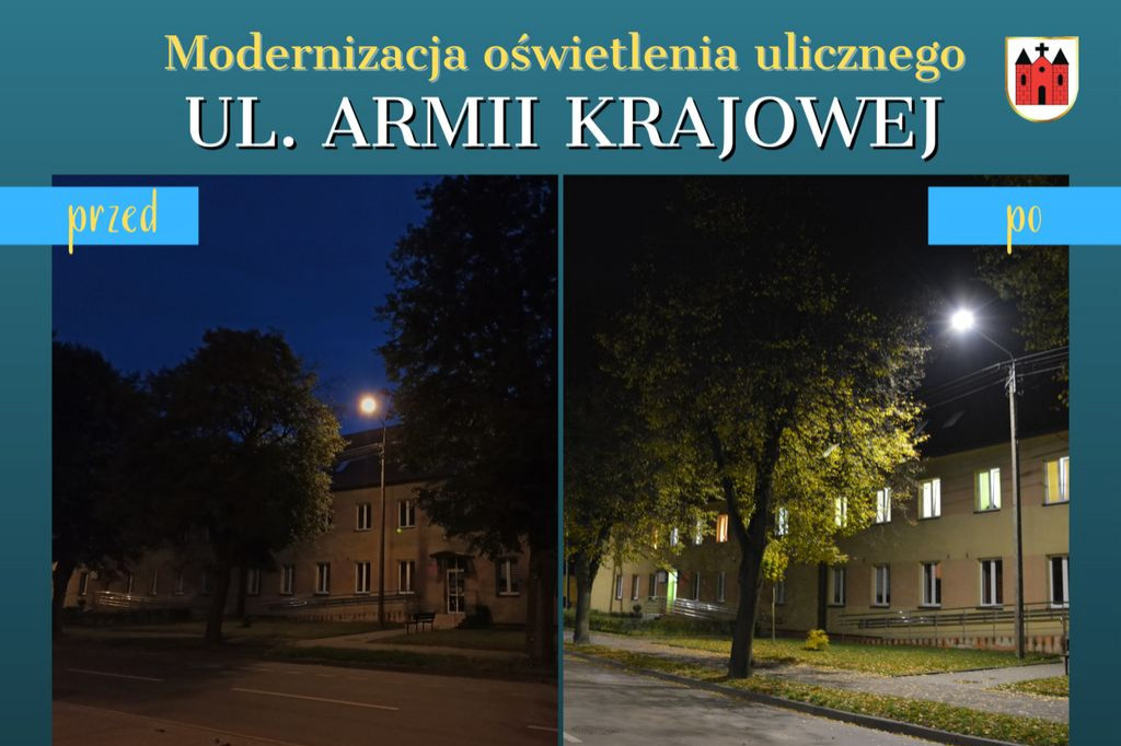 Modernizacja oświetlenia w Sierpcu