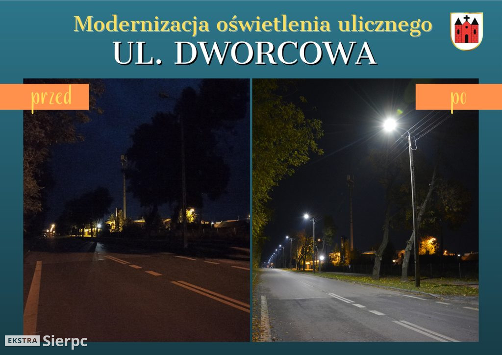 Modernizacja oświetlenia w Sierpcu