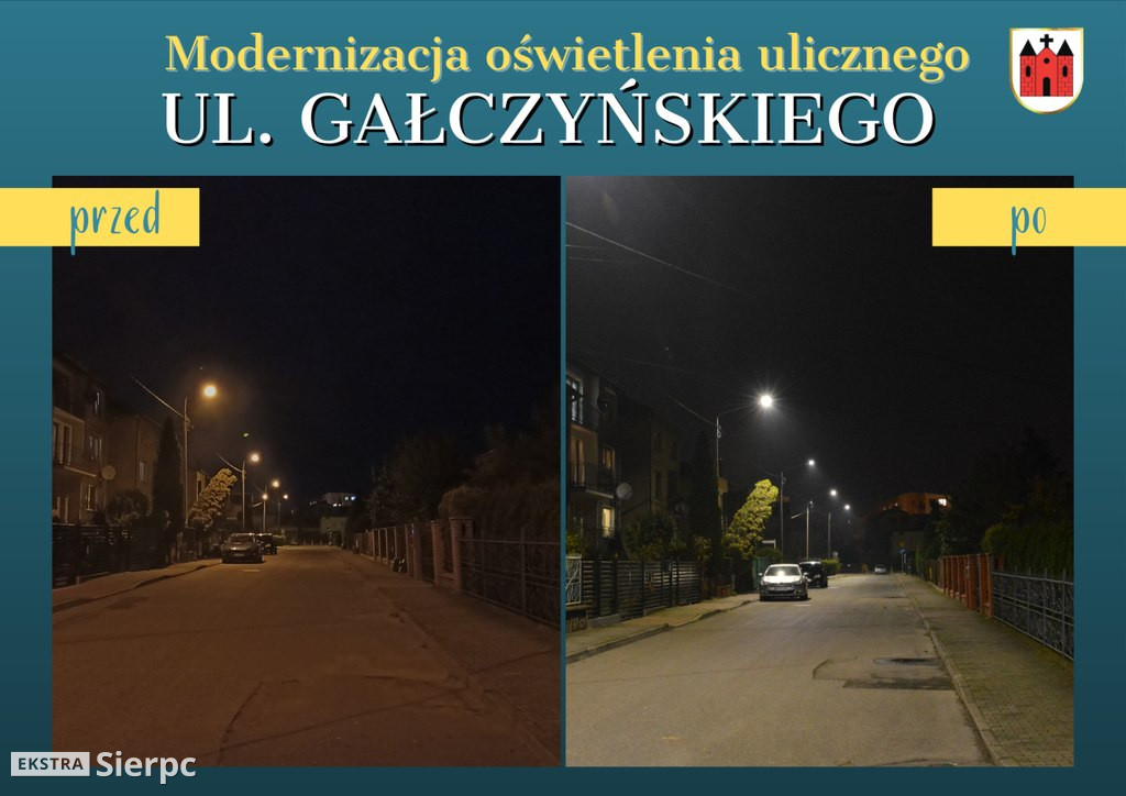Modernizacja oświetlenia w Sierpcu