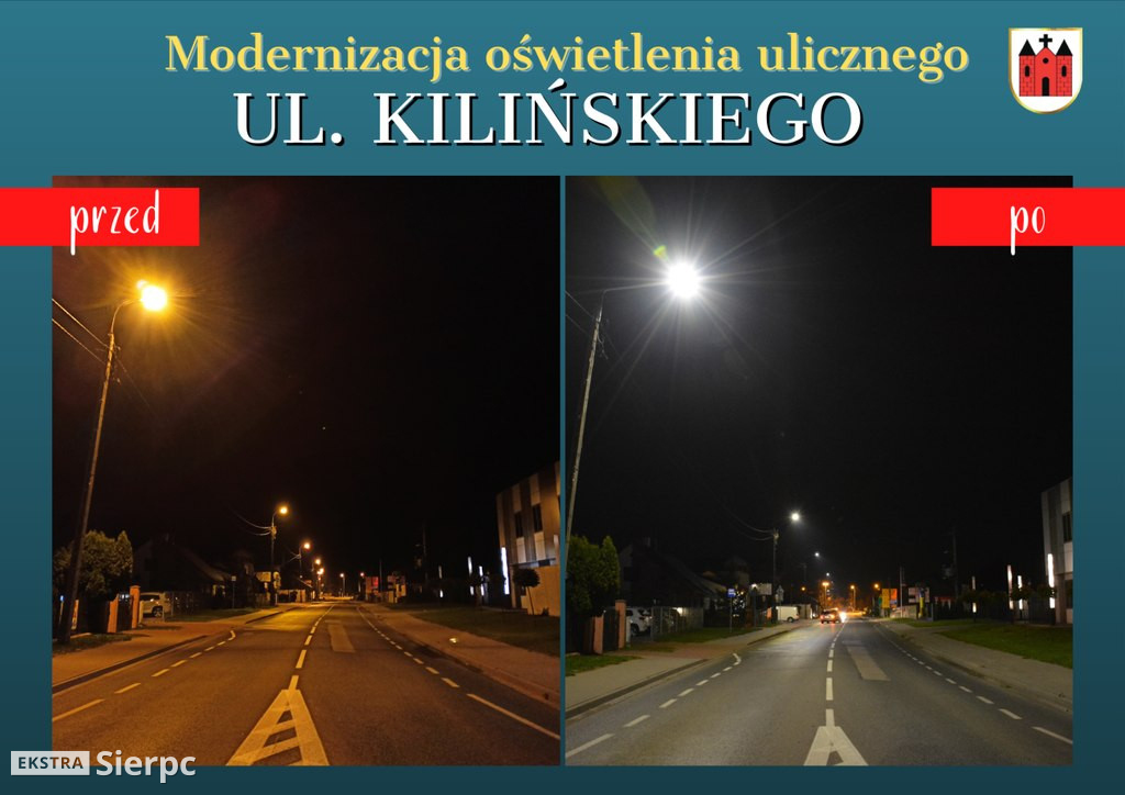 Modernizacja oświetlenia w Sierpcu