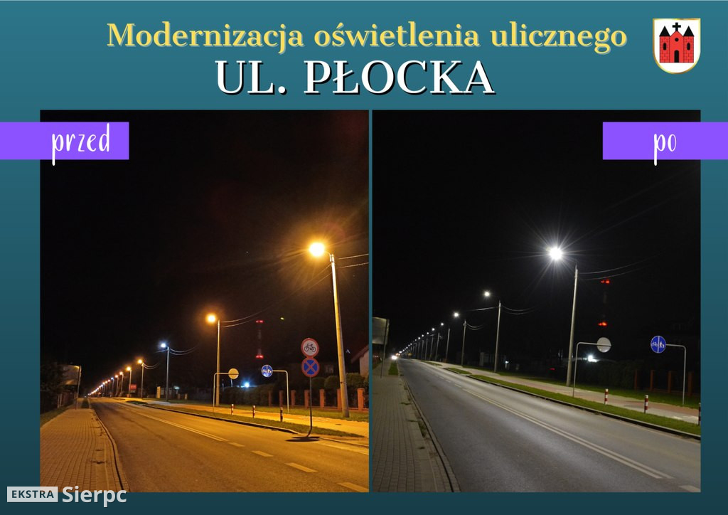 Modernizacja oświetlenia w Sierpcu