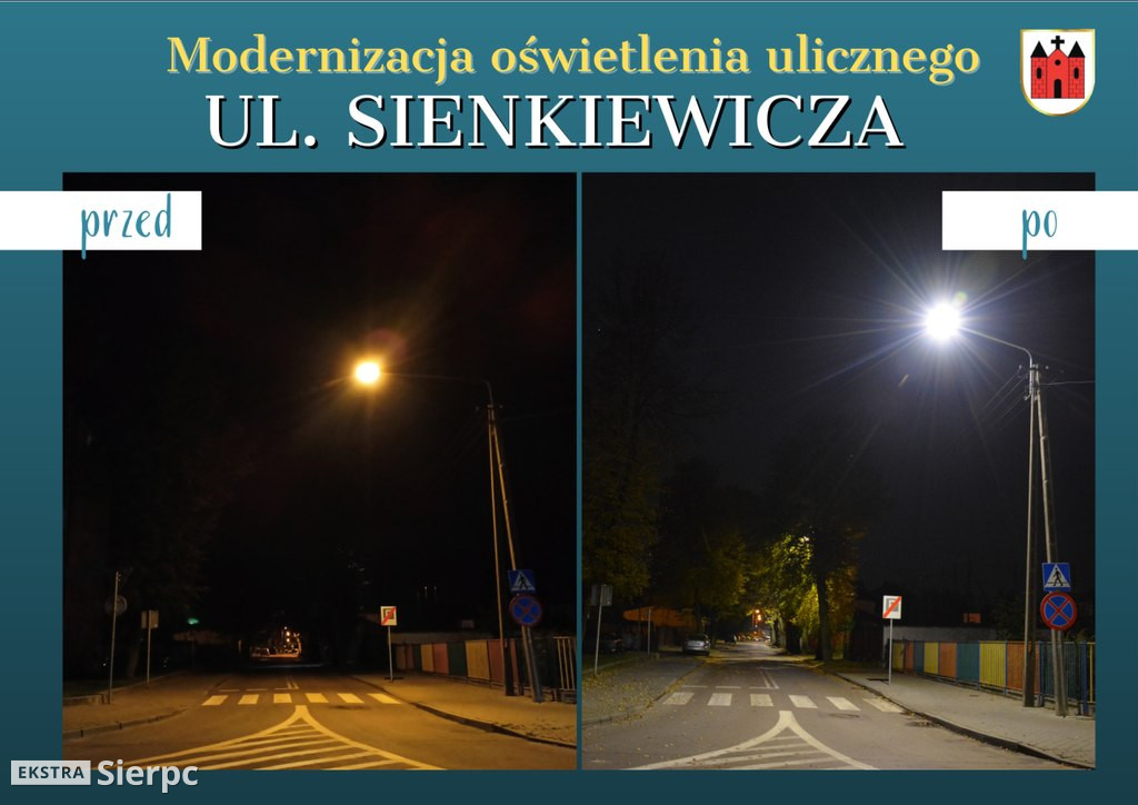 Modernizacja oświetlenia w Sierpcu