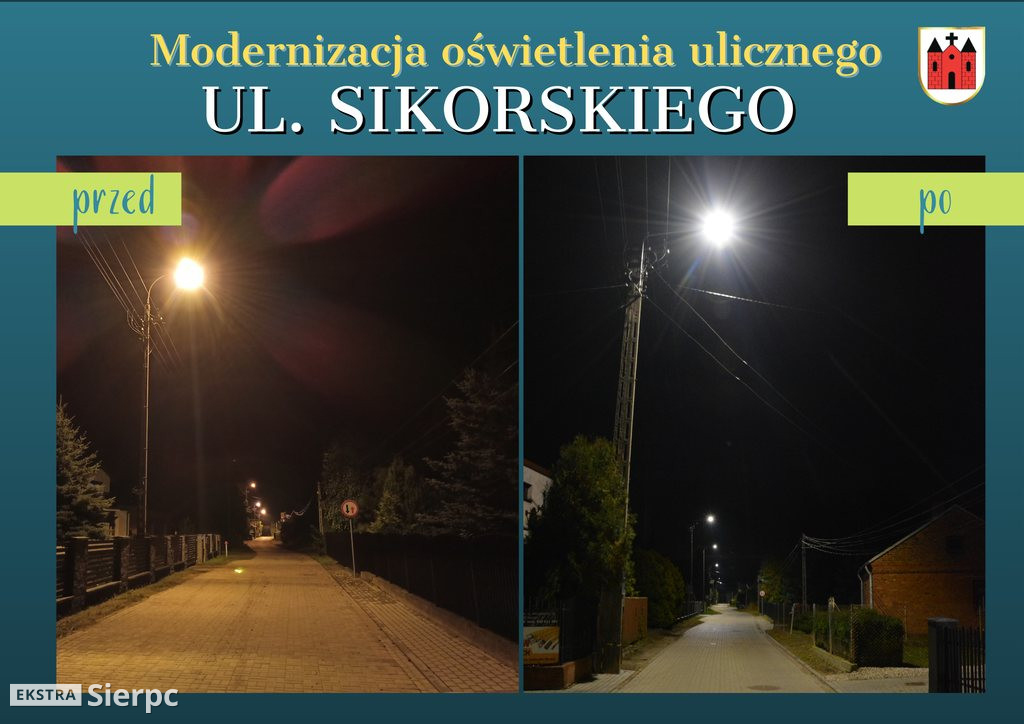 Modernizacja oświetlenia w Sierpcu