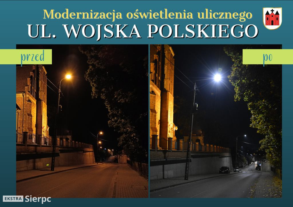 Modernizacja oświetlenia w Sierpcu