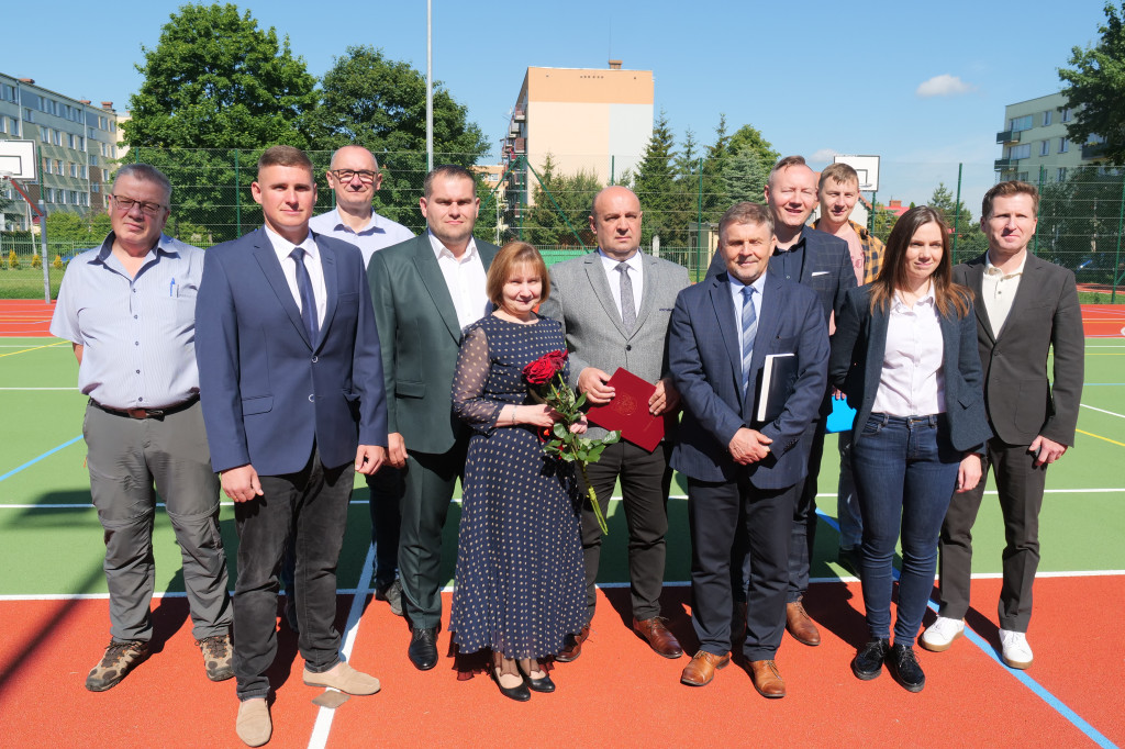 Odbiór techniczny boiska przy LO