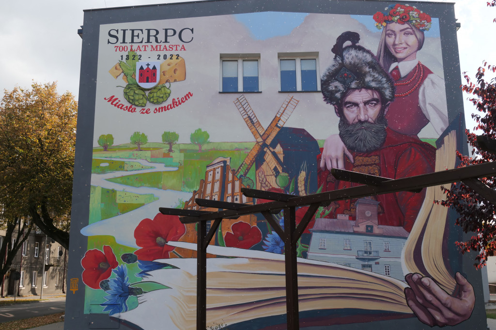 Mural na bibliotece