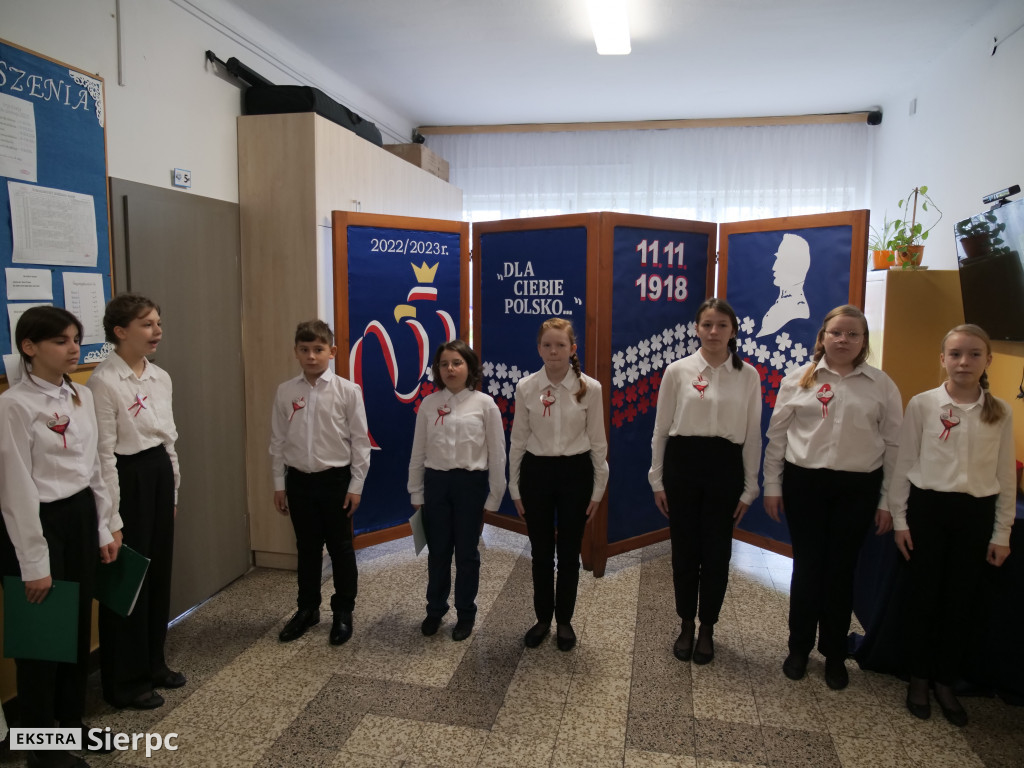 Święto Niepodległości w I Prywtanej SP w Sierpcu